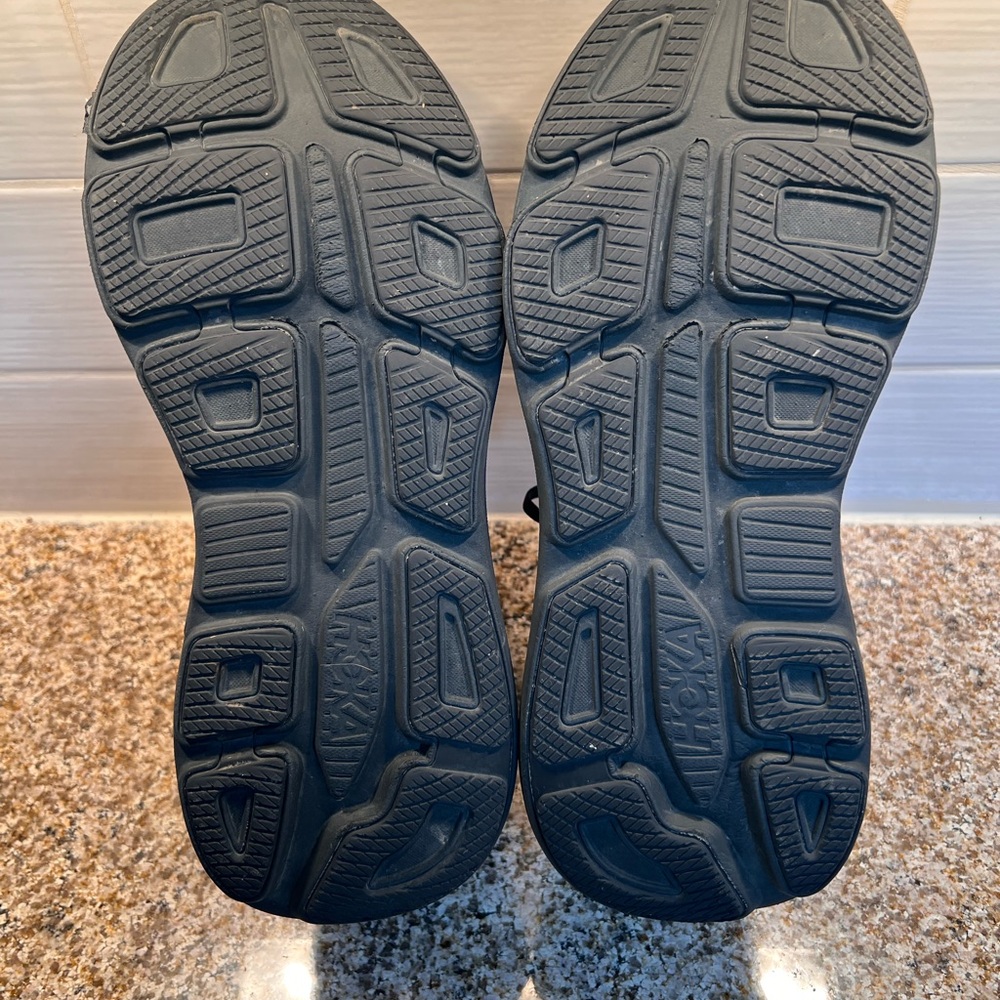 Hoka Men's All-Black Cushioned Athletic Shoe - Picture 6 of 7